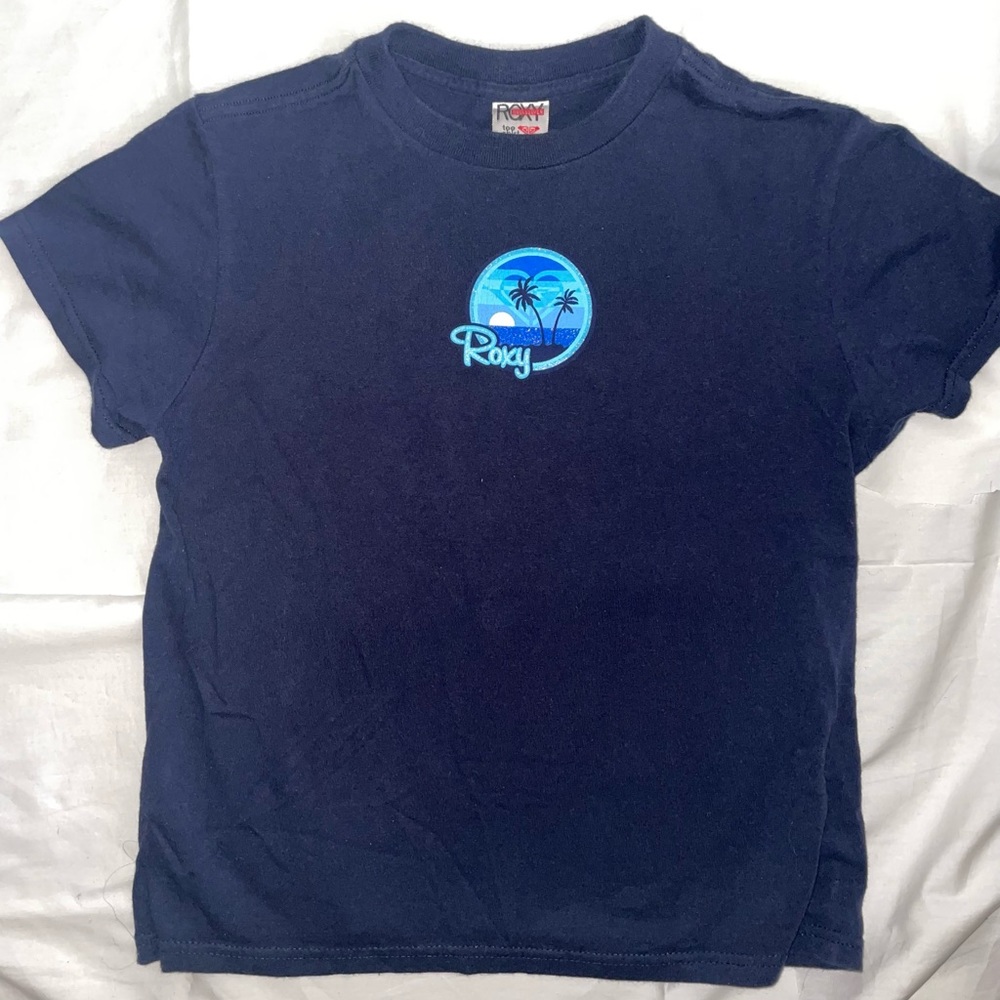vintage navy blue roxy tee